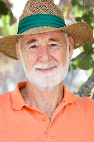 Old, happy man